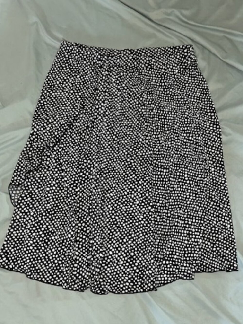 🍋‍🟩 womens size extra large stretch  skirt black white pretty casual dress